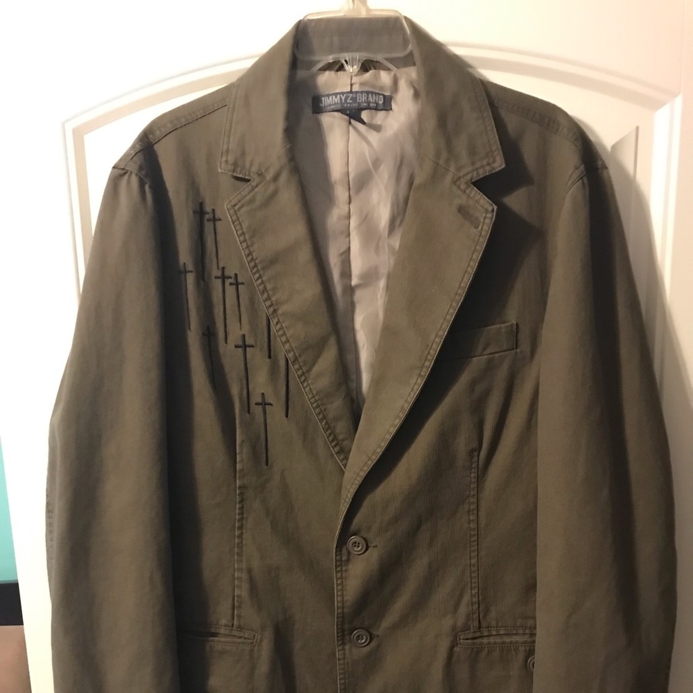 Men’s vintage jimmy’z brand graphic blazer size L